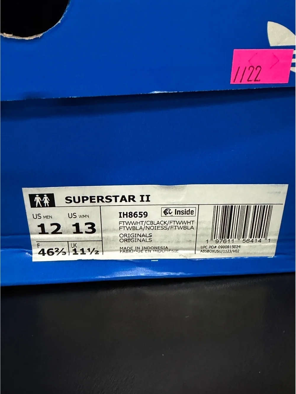 Size 12 - Adidas Superstar 2 “White Black”